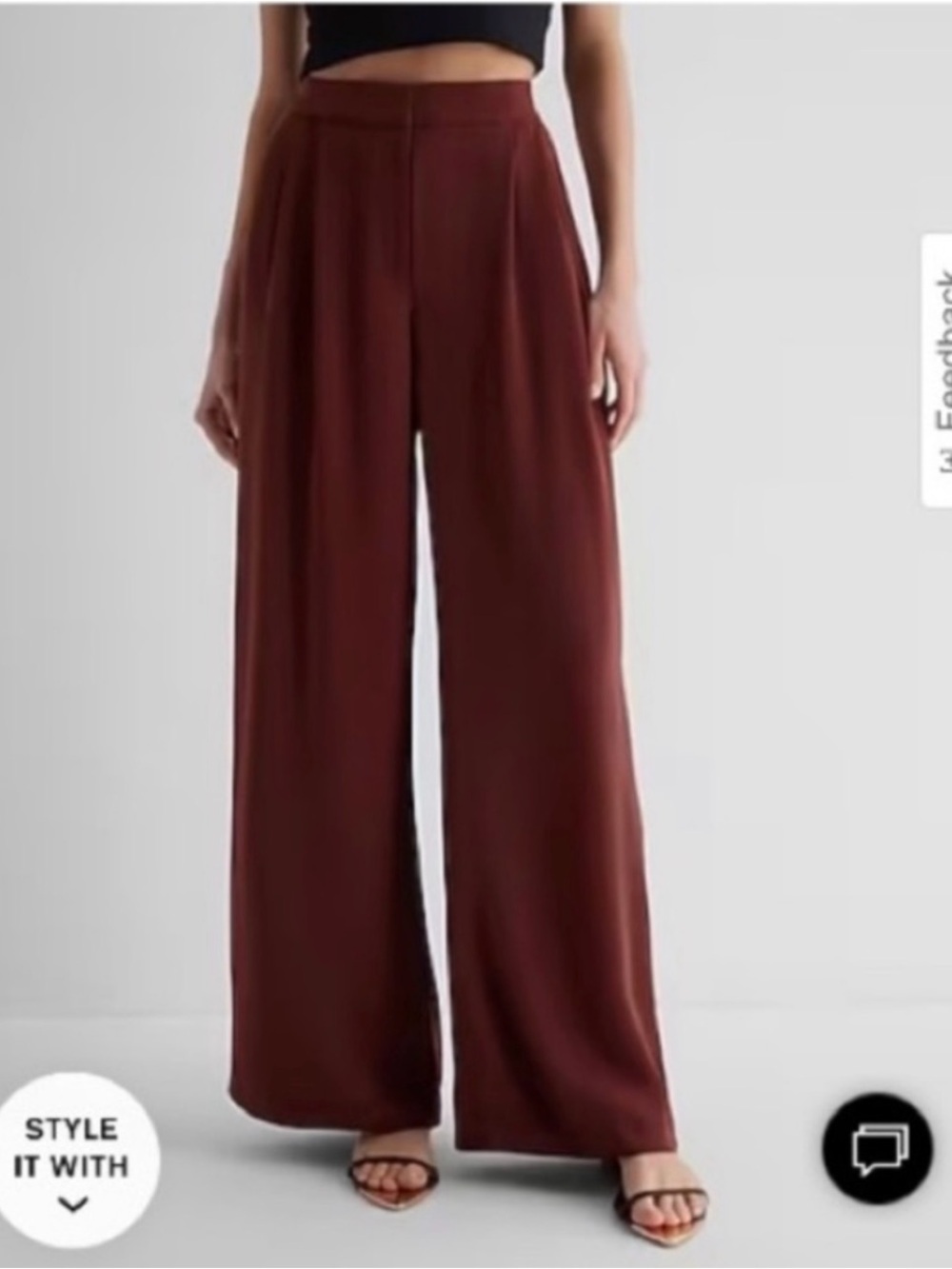 Express Chocolate Brown Wide Leg Pants NWT 🤎 High Waisted 4 Long